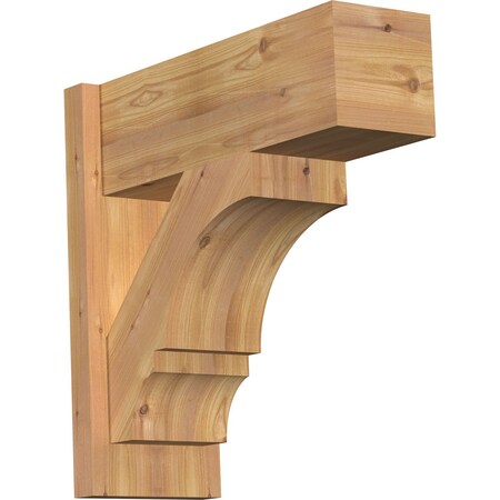 Ekena Millwork Balboa Block Smooth Outlooker, Western Red Cedar, 7 1/2"W x 20"D x 20"H OUT08X20X20BOA05SWR